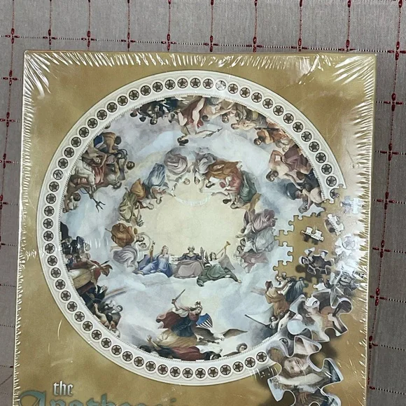 Apotheosis of Washington 500 pc Jigsaw Puzzle 20" Round US Capitol #9138 New - Picture 2 of 6